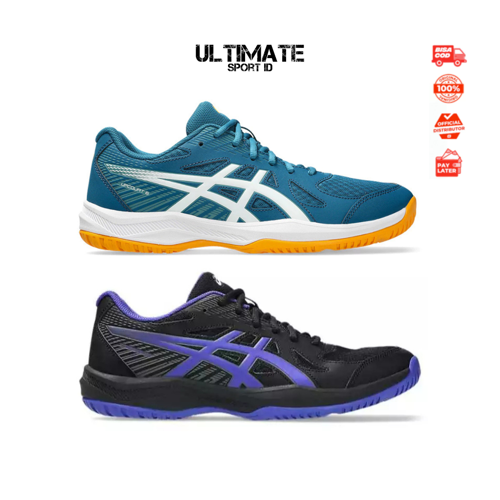 Sepatu Tennis ASICS UPCOURT 6 Sepatu Badminton Padel Tennis Original