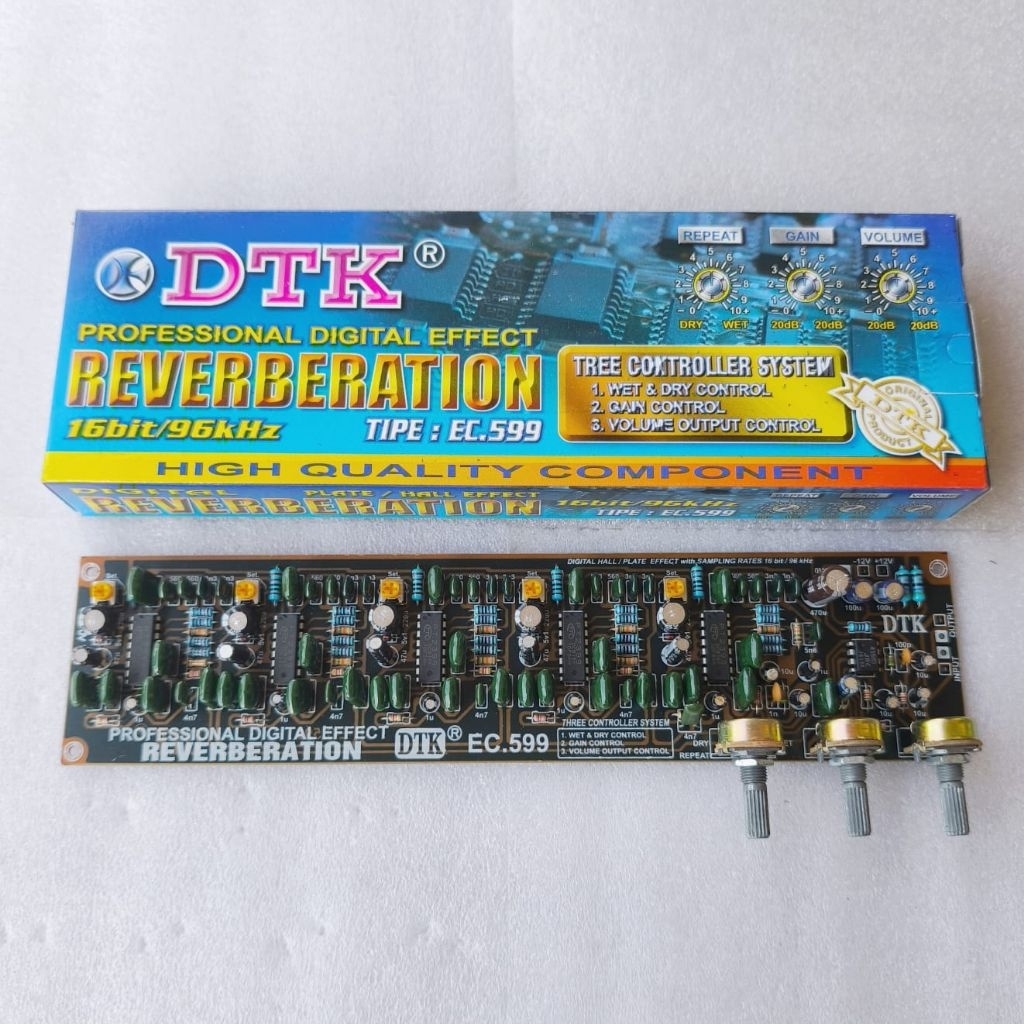KIT DTK Reverb Digital Effect 3 Potensio High Quality Componen 599