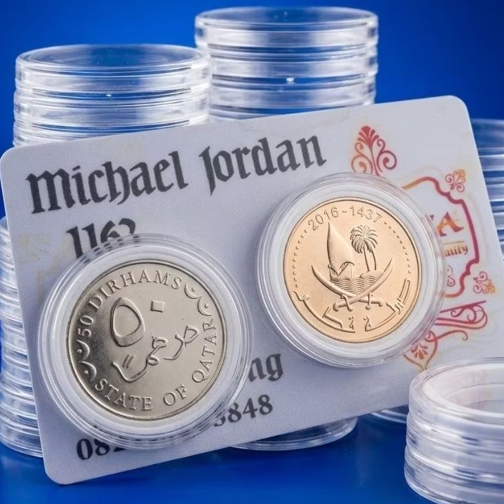 50 dirham qatar kinclong bersih dijamin asli