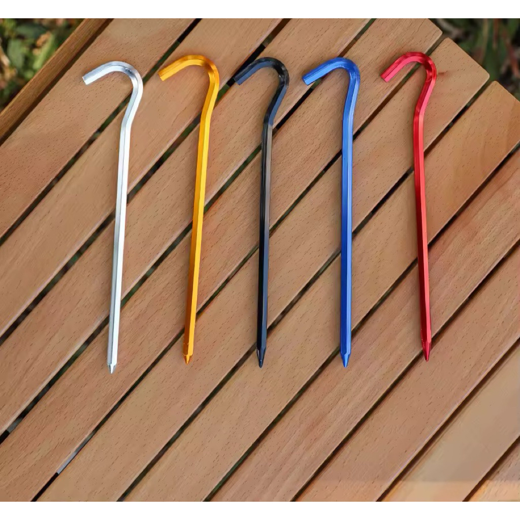 Pasak Tenda Alloy Pasak Tenda Camping Aluminium Alloy Ultralight Model Hexagonal