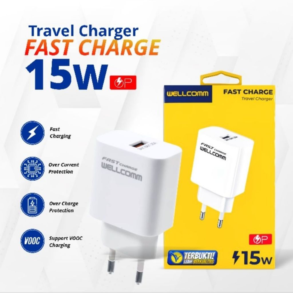 Fast Charger Wellcomm 15W type C