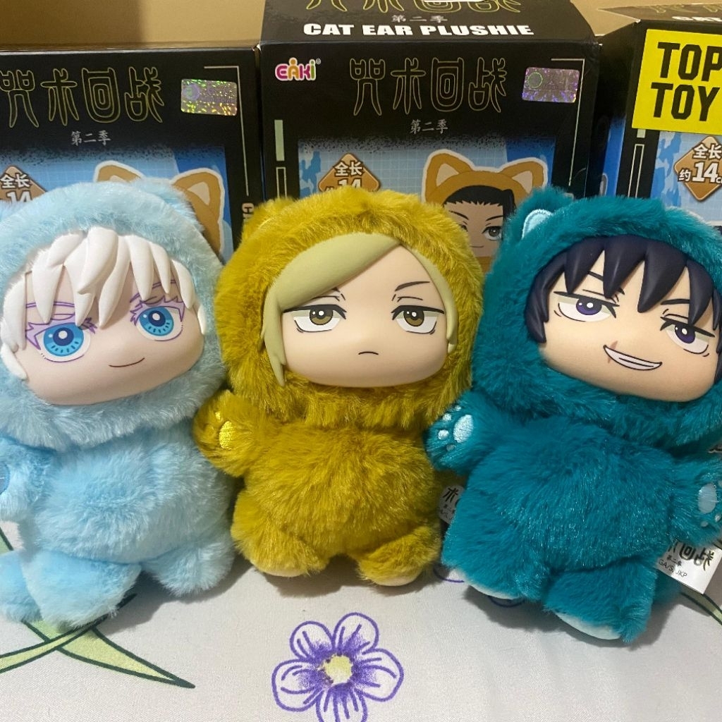 JUJUTSU KAISEN X EAKI CAT EAR PLUSHIE GOJO SATORU NANAMI KENTO TOJI FUSHIGURO