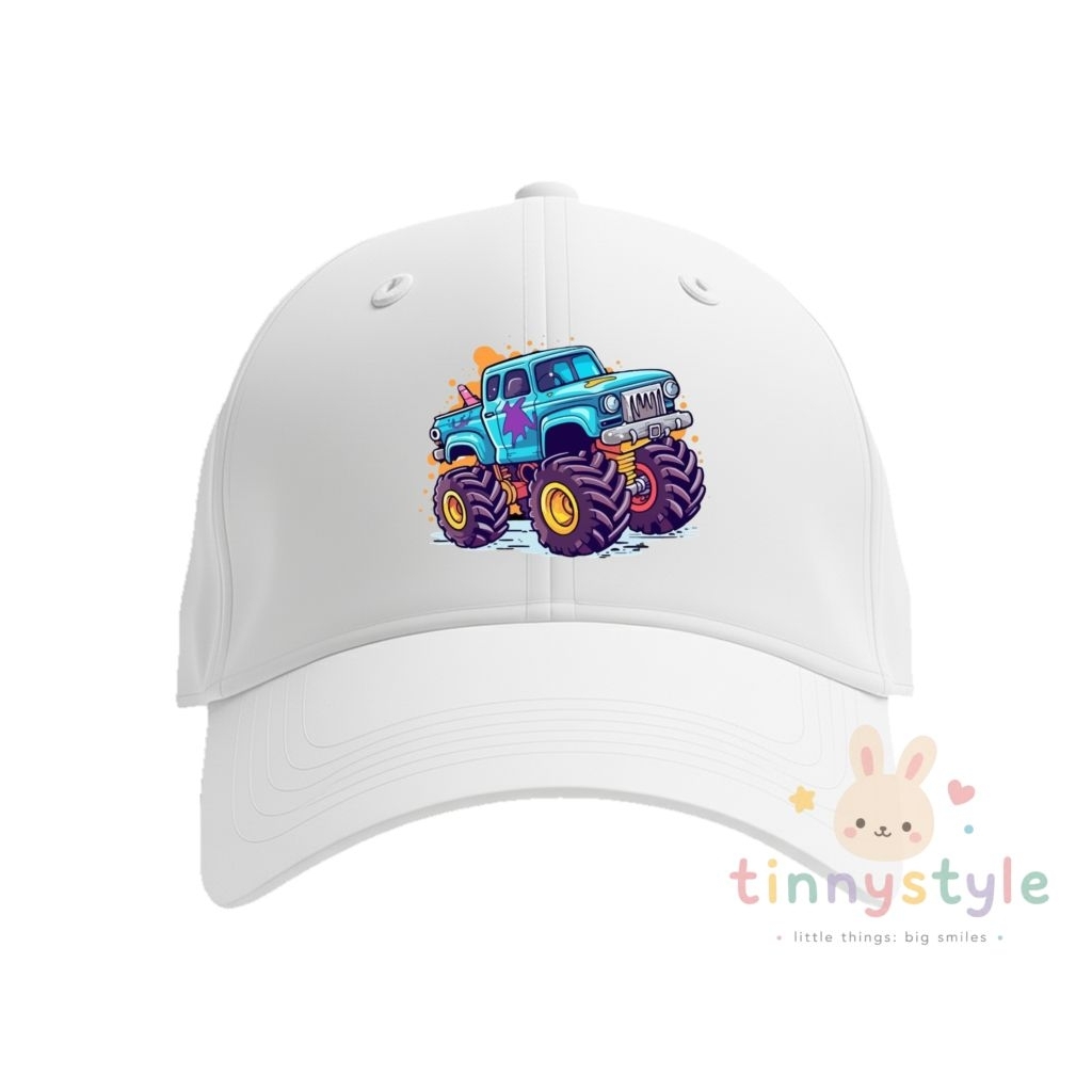 Topi Anak Truk Monster,Bisa Custom Gambar Husus Untuk TK/SD