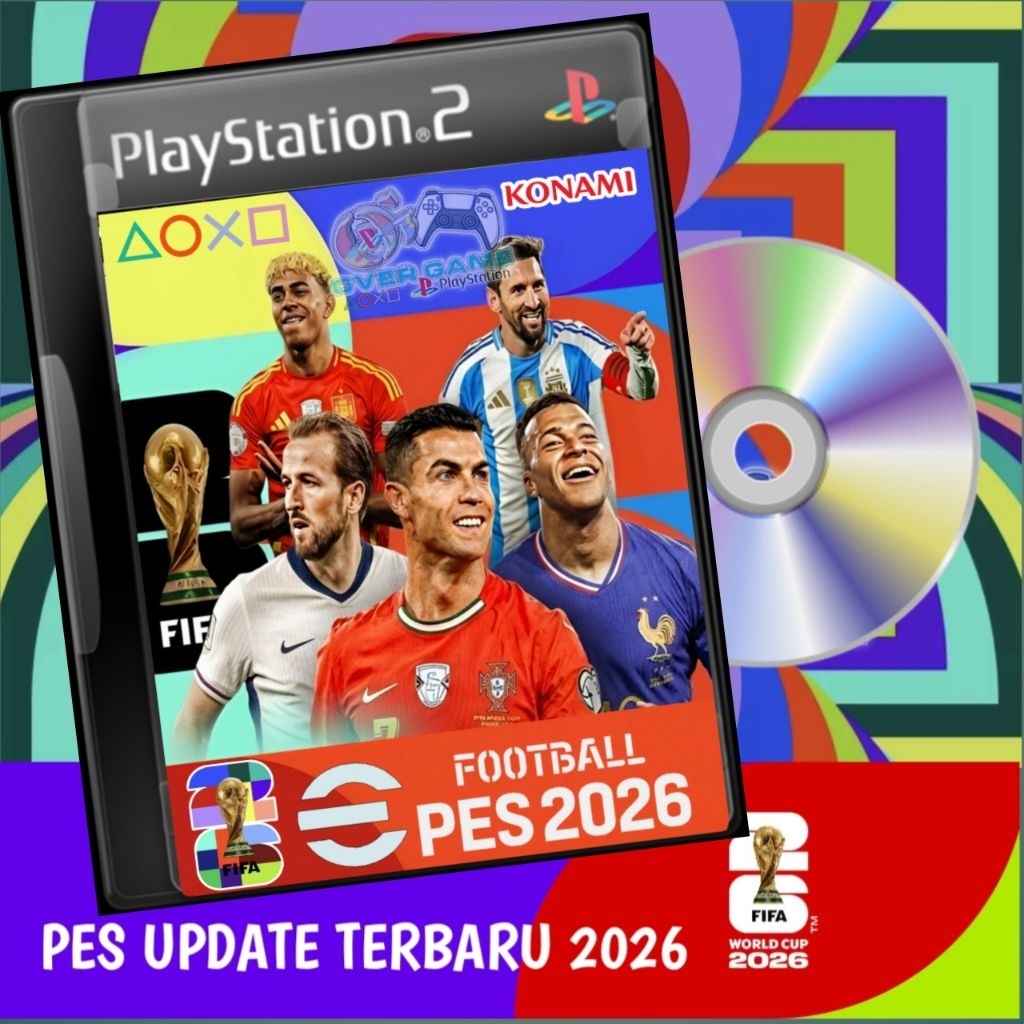 KASET PS2 PES CD DVD