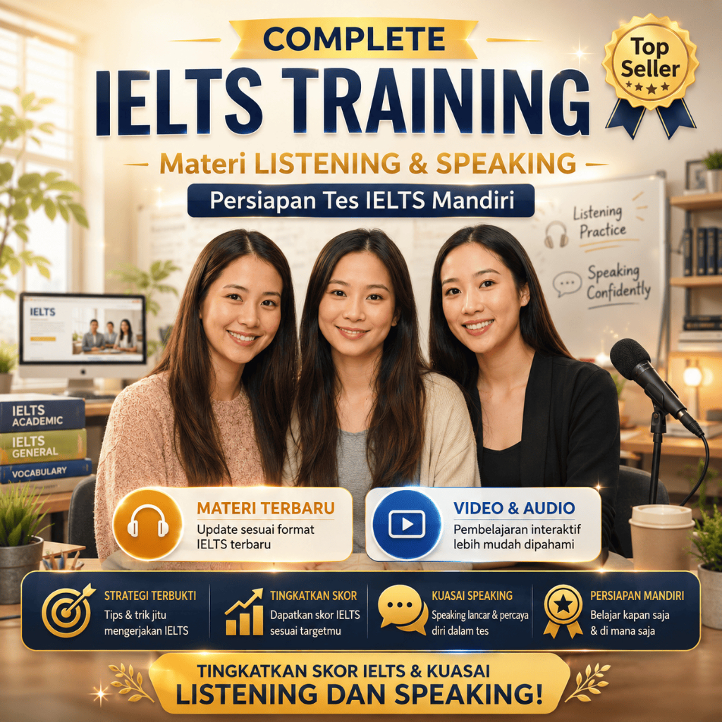 COMPLETE IELTS TRAINING - Materi LISTENING & SPEAKING Pesiapan Tes IELTS Mandiri - Video & Audio