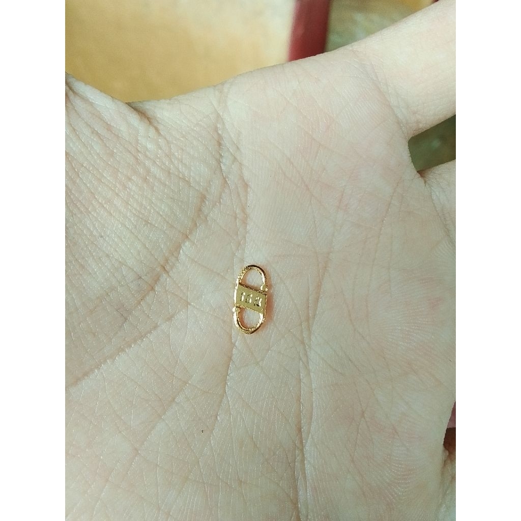 Pengait Kalung - Gelang Emas Model S Emas Asli kdr 700 70%