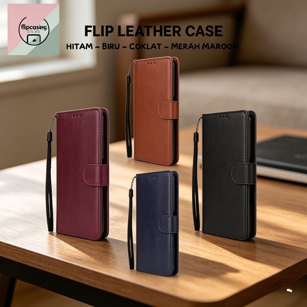 Cesing Dompet Kulit Realme C11 2020 Cesing Caver wallet Casing Kulit Dompet