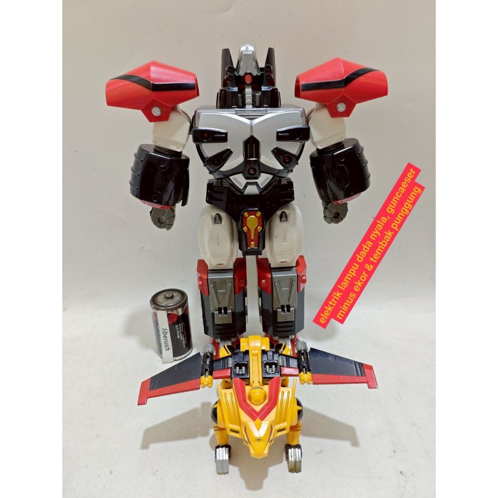 Vintage konami DX guntras chouseishin gransazer goshin juoh daisazer god beast king , guncaeser zord