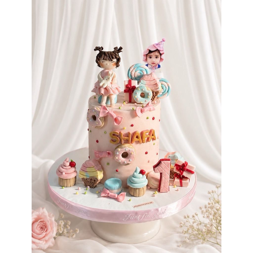custom cake ulang tahun anak/kue ulang tahun custom bayi/smash cake for baby 1month/1 monthsary baby