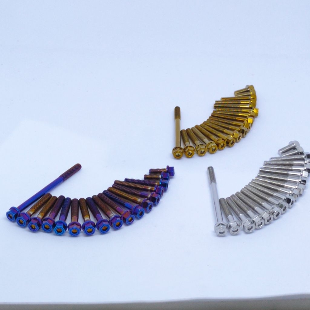 Baut CVT 2 Kunci Chrome Biru Gold Set Isi 17 Beat Karbu Beat Pop Beat Esp Beat Street Beat Fi Old Sp
