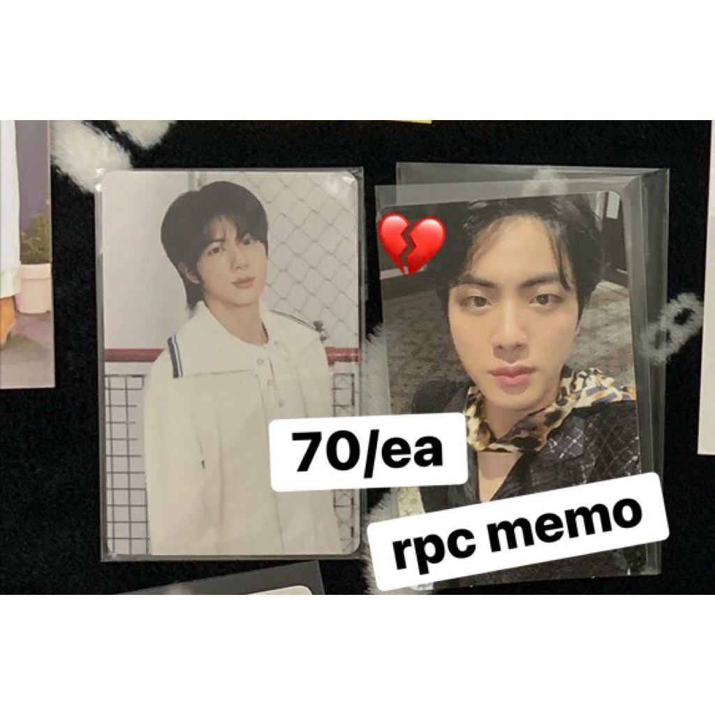 WTS PHOTOCARD BTS SEOKJIN JIN MEMORIES 2020 BLURAY MAUNG MEMO20