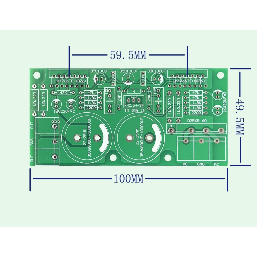 Pcb Amplifier Gain Clone LM4766 Stereo 2x40w 2XLM4766 2X80w