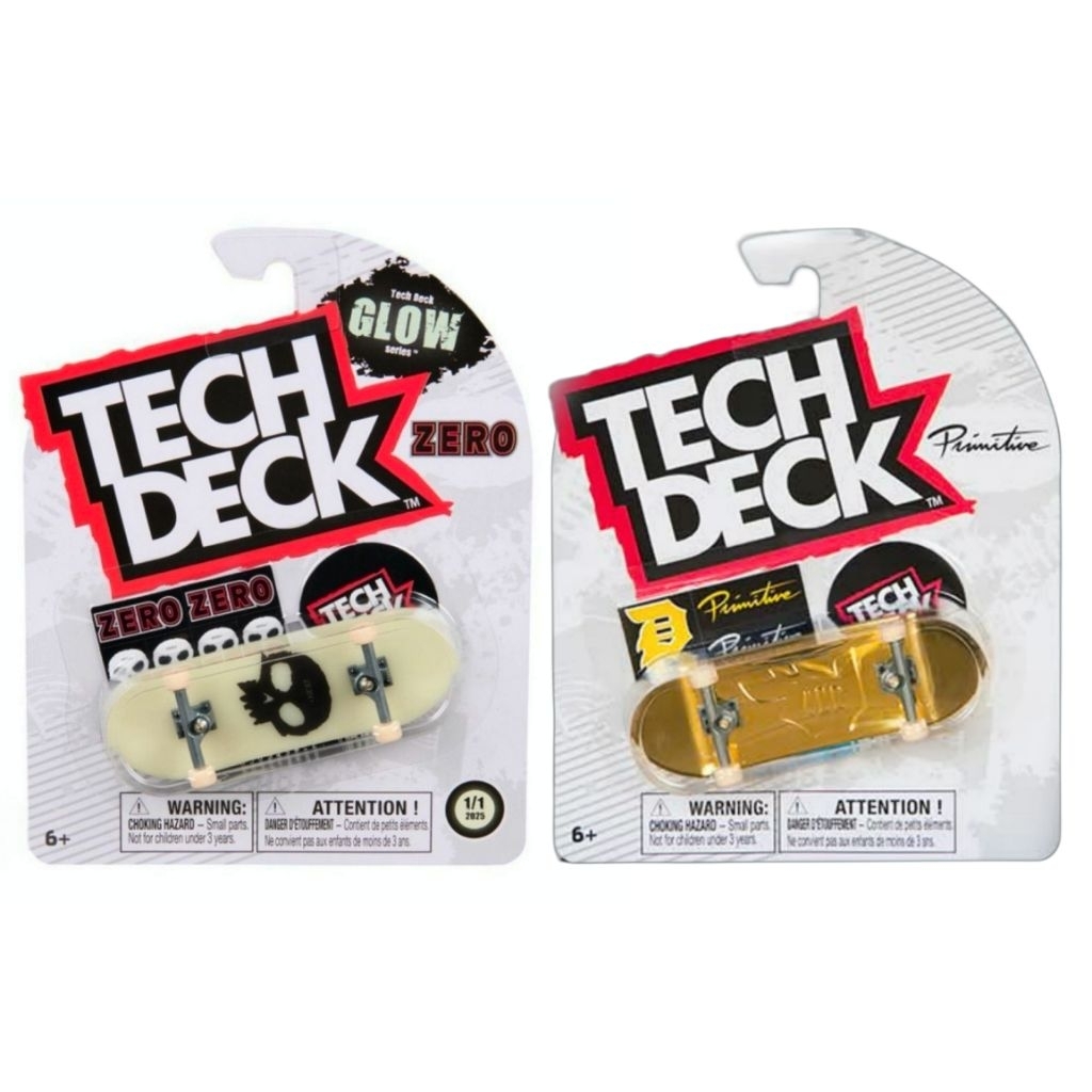 Tech Deck Zero Glow In The Dark | Primitive Gold P Rod | DGK Jason Mask Hologram | Sk8mafia TJ Roger