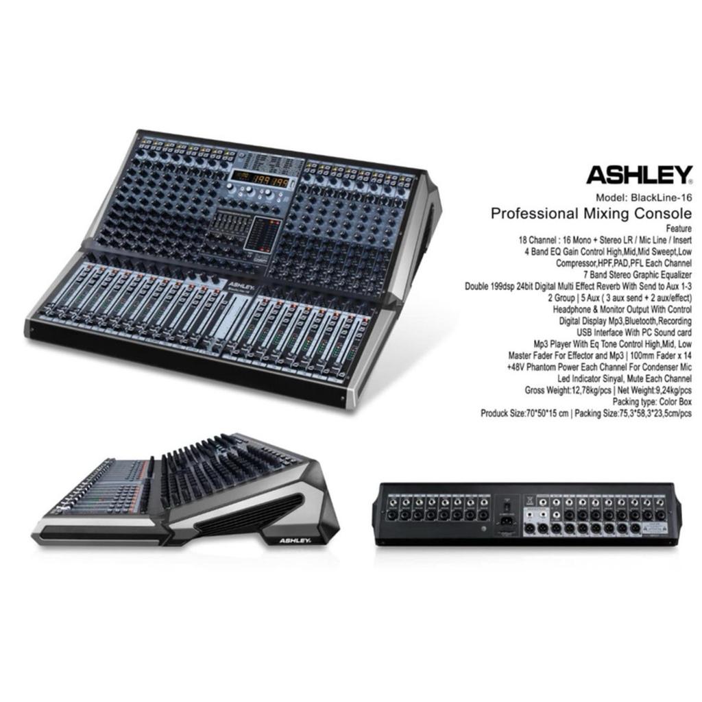 mixer audio ashley blackline8 / blackline12 / blackline 16 // black line 8 / black line 12 / black line 16 – ORIGINAL