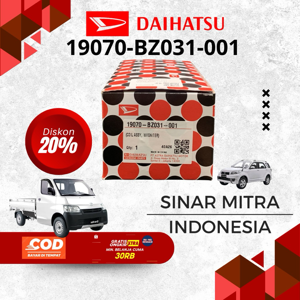 Ignition Coil Grandmax Avanza Original Astra