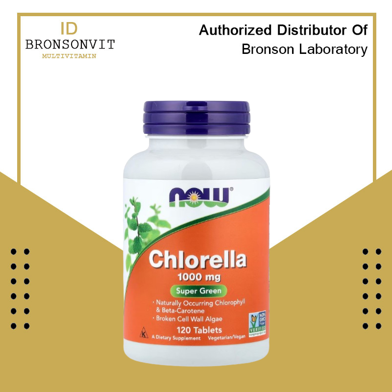 Now Foods Chlorella 1000 mg 120 Tablets ORI USA
