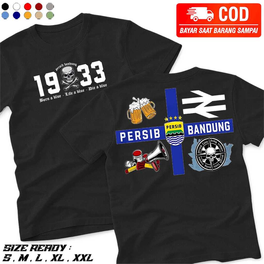 KAOS DISTRO PERSIB BIRU DIHATIKU BIRU DIJIWAKU - TSHIRT CASUAL PERSIB TERBARU - BAJU BOBOTOH PERSIB
