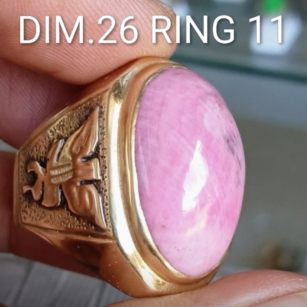NATURAL RUBY JUMBO RING KOIN HANDMADE