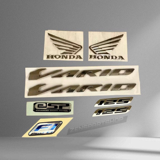 Emblem timbul new honda vario 125 paket emblem new honda vario 125