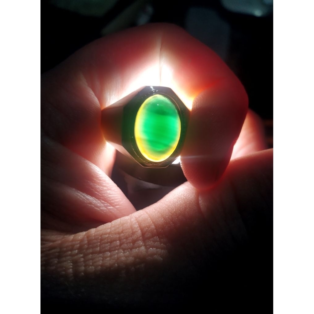 Batu Cincin Garut Hijau Natural Alam Kode Ad/3