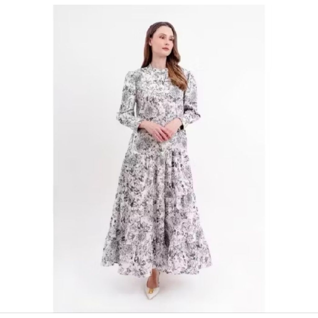 Benang Jarum le jardin maxi blue dress size s sekali pakai untuk pesta