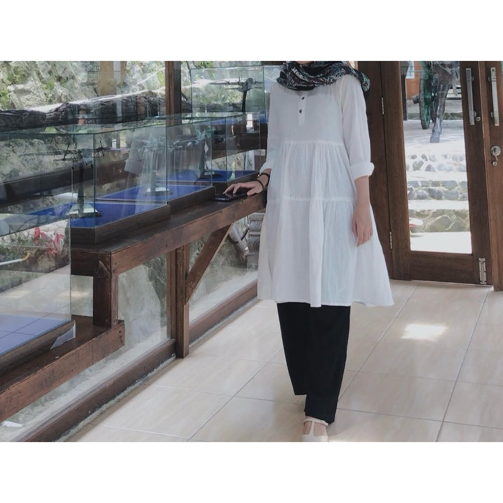 PL Dima Midi dress white
