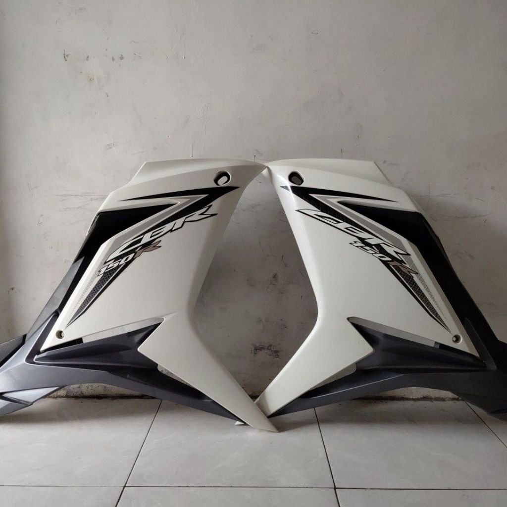 FAIRING CBR150R FACELIT LED PUTIH MUTIARA ORI AHM HONDA COPOTAN TAHUN 2016-2018 SET TINGGAL PASANG T