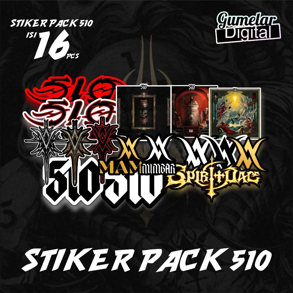 STIKER PACK BAND 510 YANG SEDANG TREND STIKER PACK BAN 501 MIMBAR RITUAL SEPIRITUAL SORY STIKER PACK