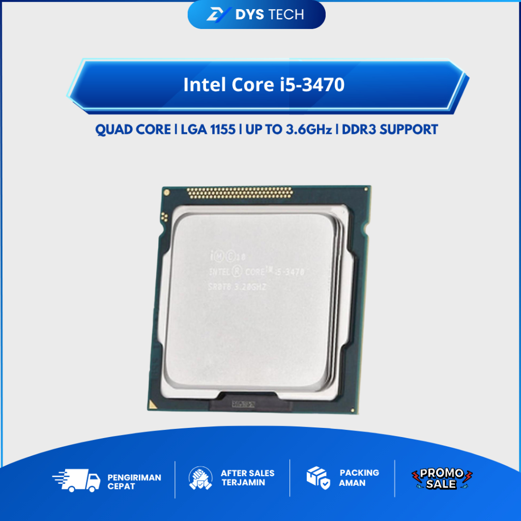 PROCESSOR I5 3470 TRAY TANPA FAN - I5 3470