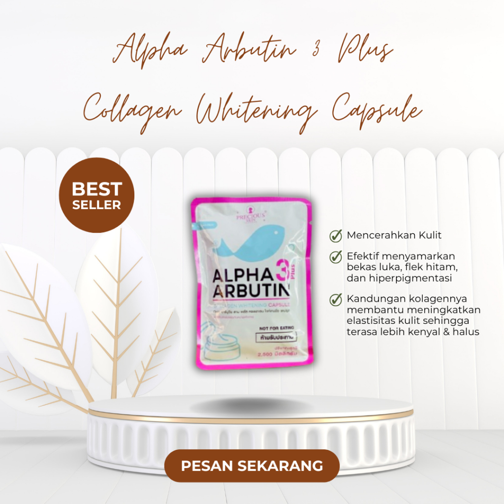 ALPHA ARBUTIN WHITENING PLUS ORIGINAL THAILAND / BUBUK LOTION PEMUTIH