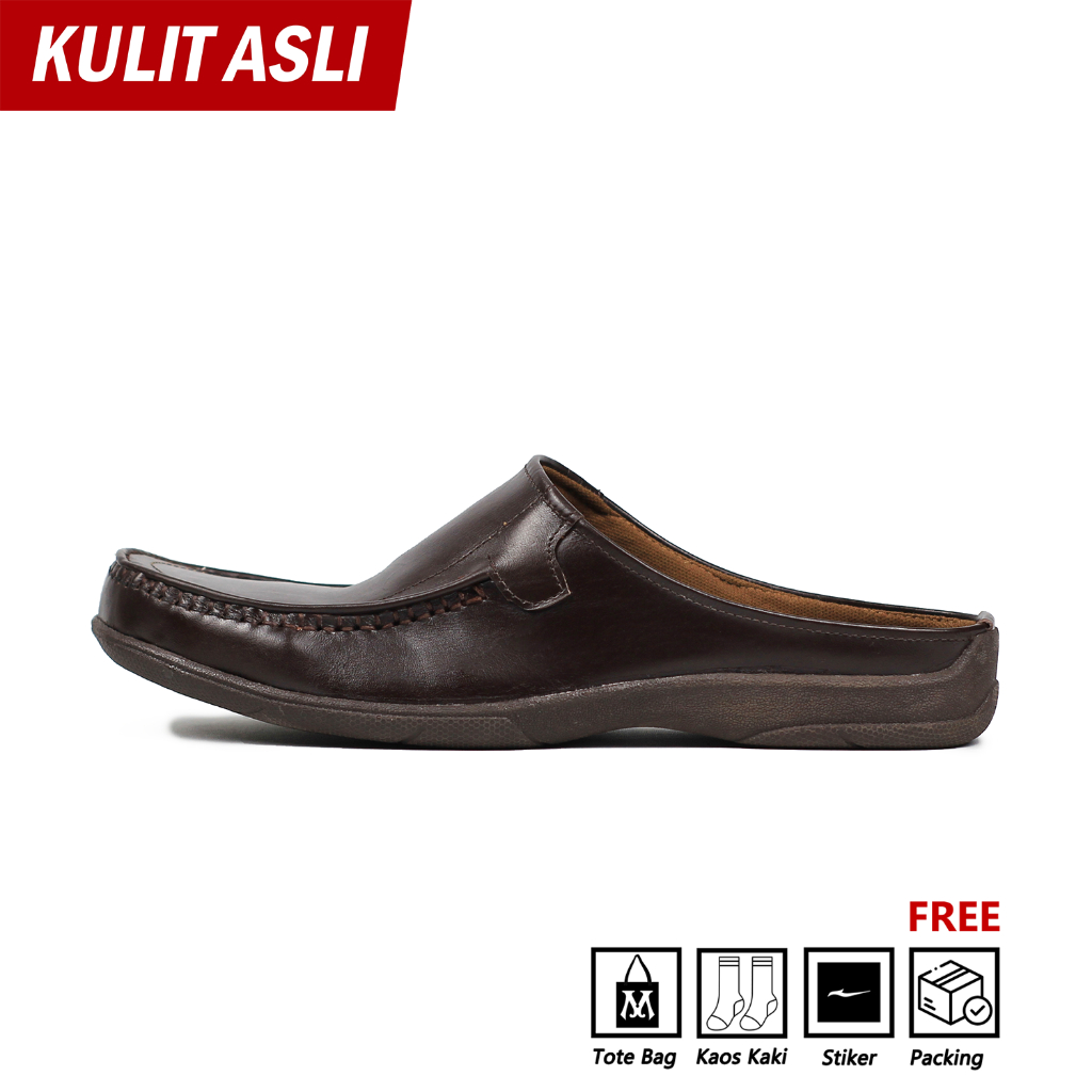 Mobatic Loafer Arya Brown || Sepatu Kulit Pria