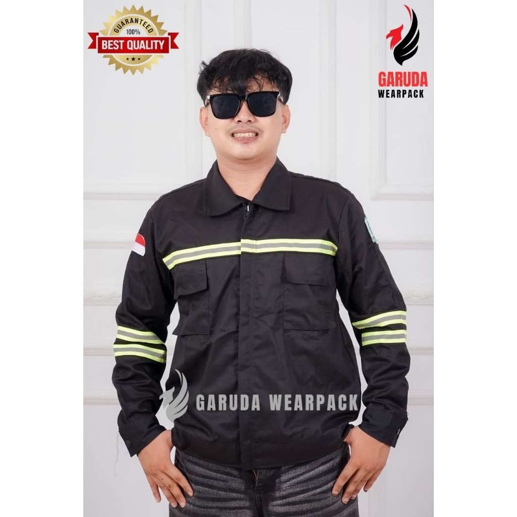 Atasan Wearpack kemeja resleting/Baju kerja Safety