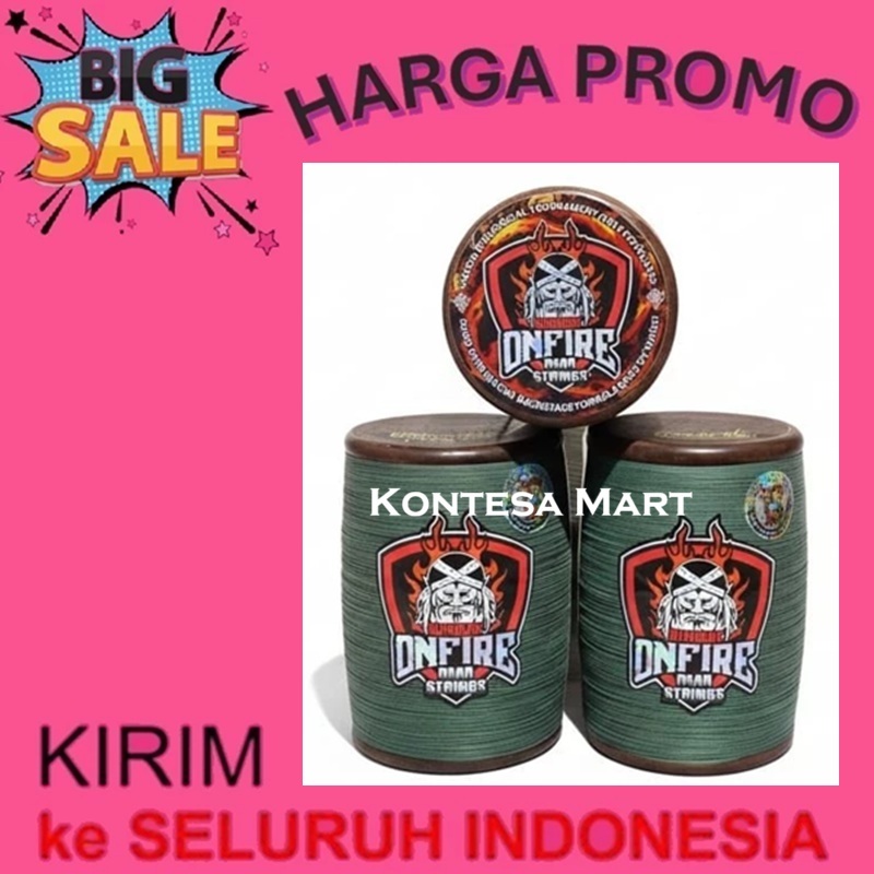 Senar Gelasan Onfire Matot 0,22 Layangan Halus Super Tajam Benang 6000 Yard Kite Sukhoi Turnamen