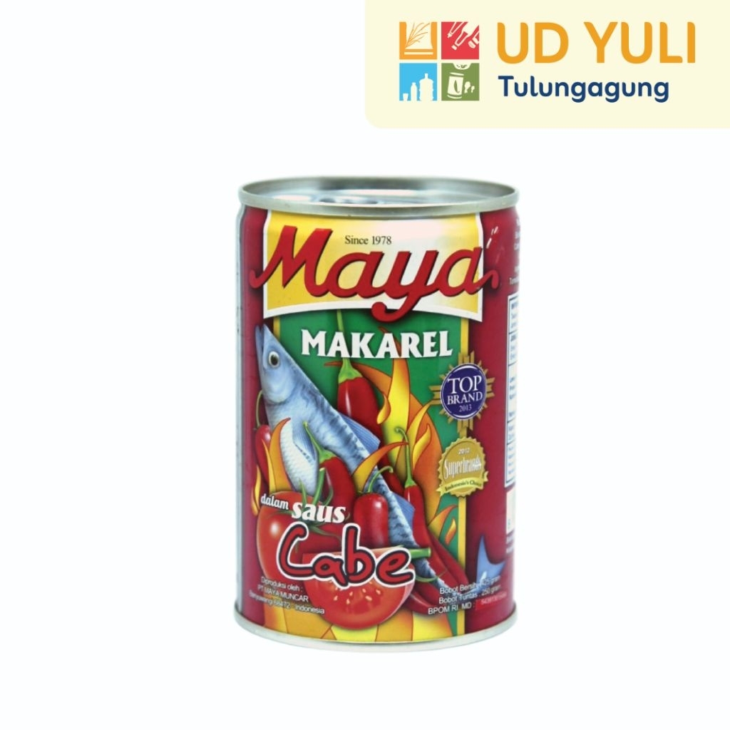 Maya Makarel Kaleng dalam Saus Tomat | Chilli Maya Besar Maya 425gr - Saus Tomat| Saus chilli
