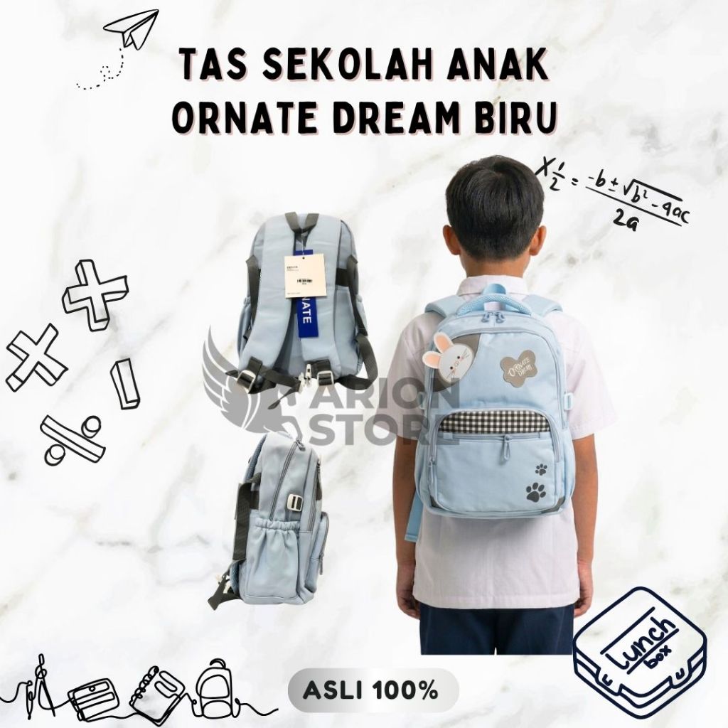 [PCS] TAS SEKOLAH ANAK ORNATE DREAM BIRU / TAS SEKOLAH [ARION STORE]