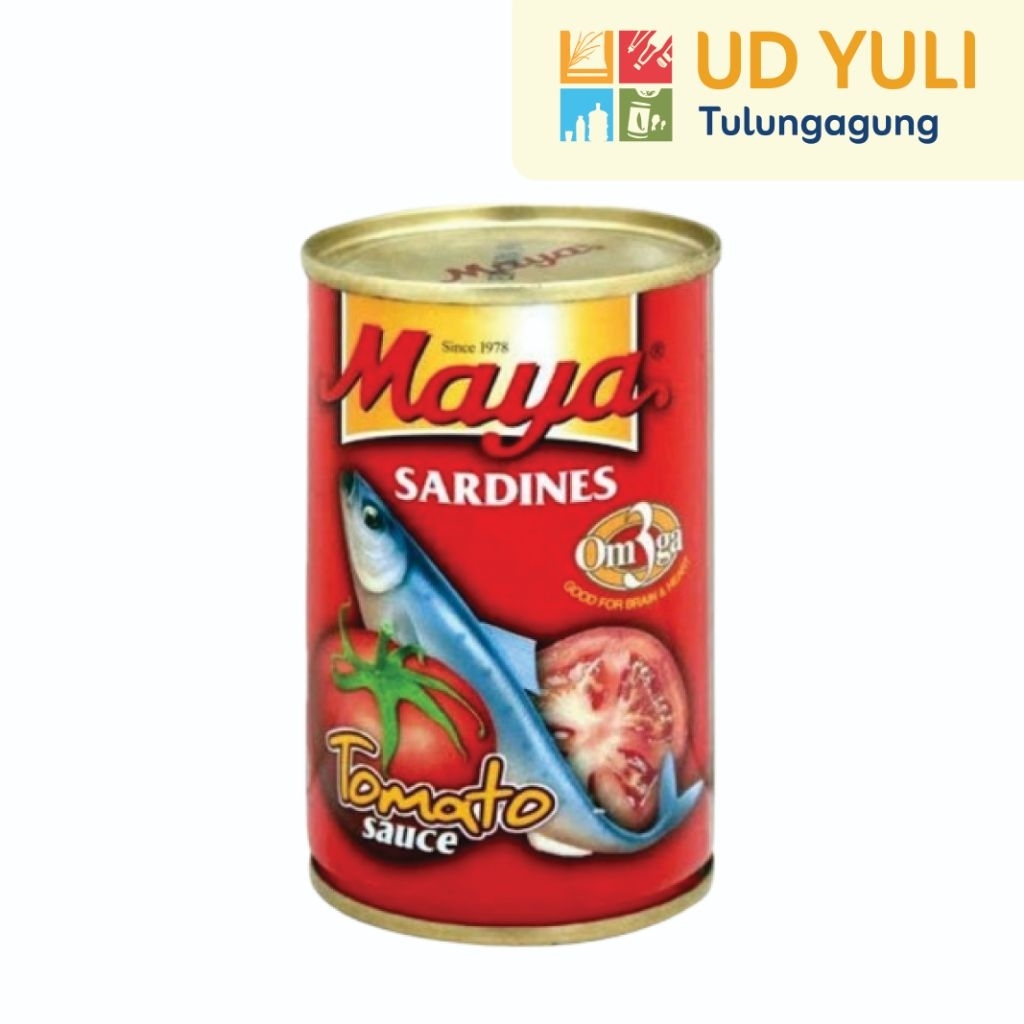 Maya Sarden Kaleng 155g / Sarden Maya kecil / Sarden Maya saus tomat 155 gram / Sarden Kaleng Kecil 