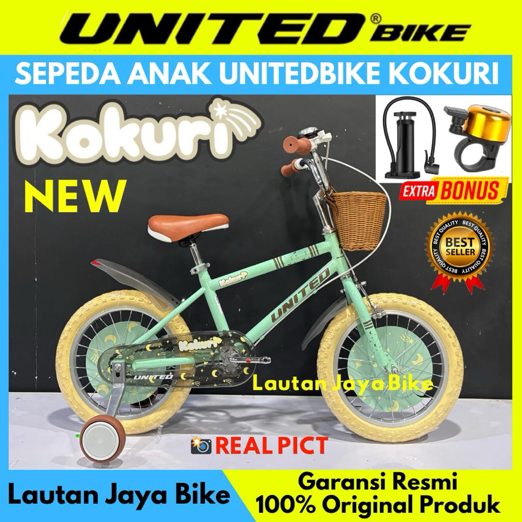 Sepeda Anak Perempuan 18 Unitedbike Kokuri Terbaru