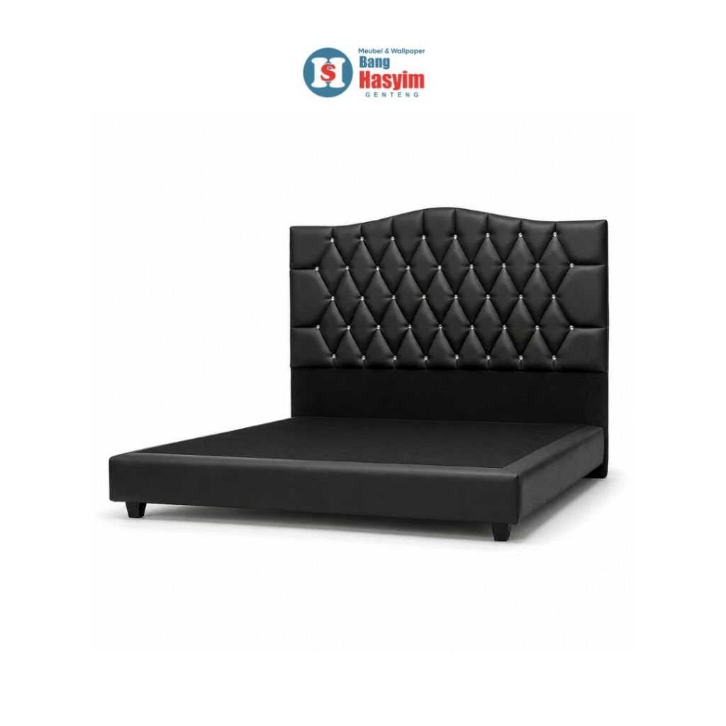 BANG HASYIM Dipan Springbed Mewah Diamond Black Minimalis 180x200