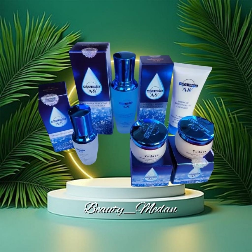 PAKET AMOS WHITE (AS 7Days) 5Item 100% ORIGINAL