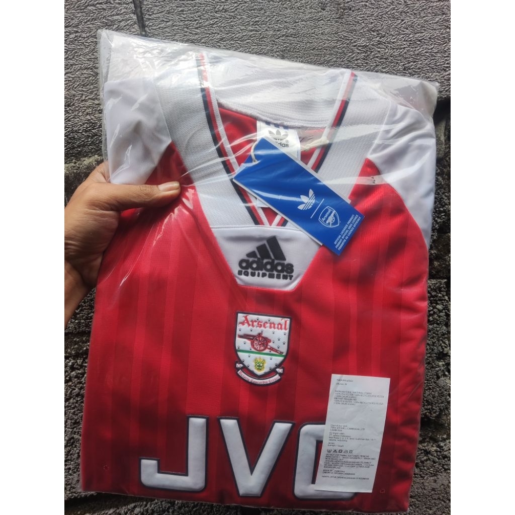 Jersey arsenal reissue 1992 adi* vintage original