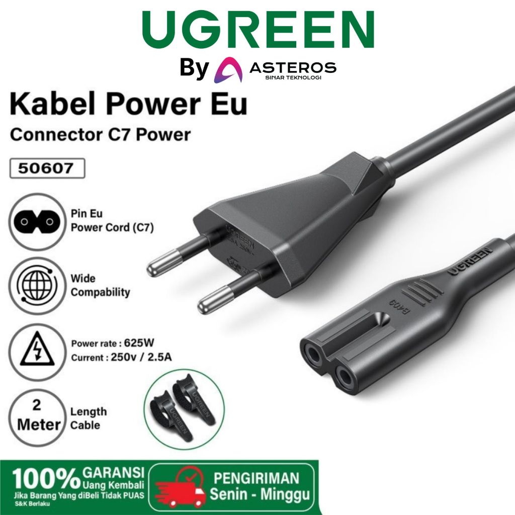 Kabel Power Printer CORD UGREEN CD248 / 50607