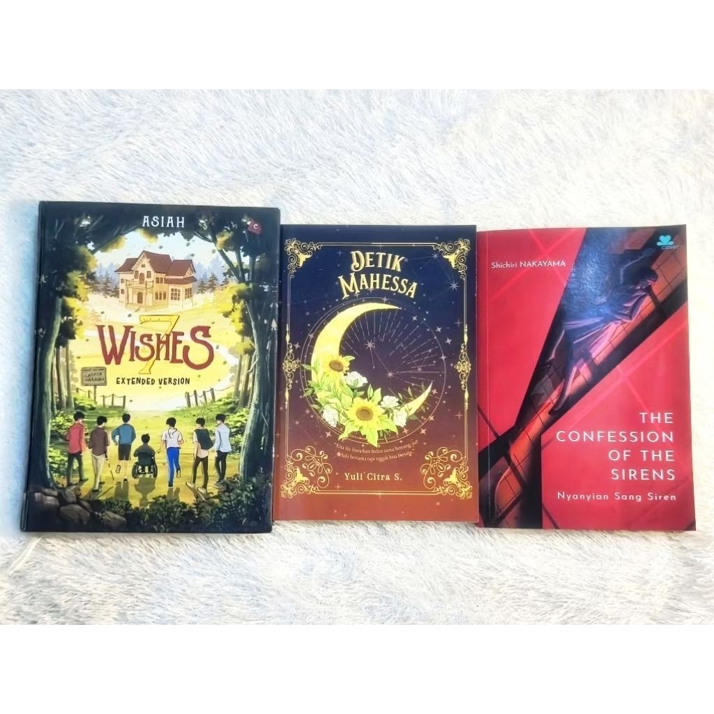 Novel preloved original 7 wishes detik mahessa the confession of sirens au terjemahan jepang murah o