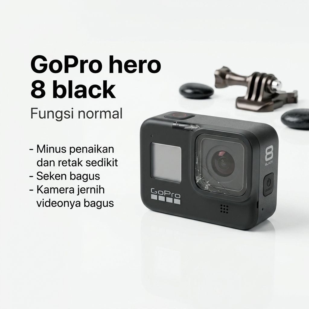 Gopro hero 8 black seken fungsi normal kamera jernih hasil video bagus
