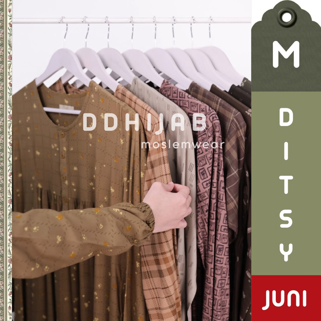 Ditsy Nightgown size (M) Bulan Juni 2026 / Ditsy Terbaru - Daster Rumah - Daster Murah - Ditsy Offic