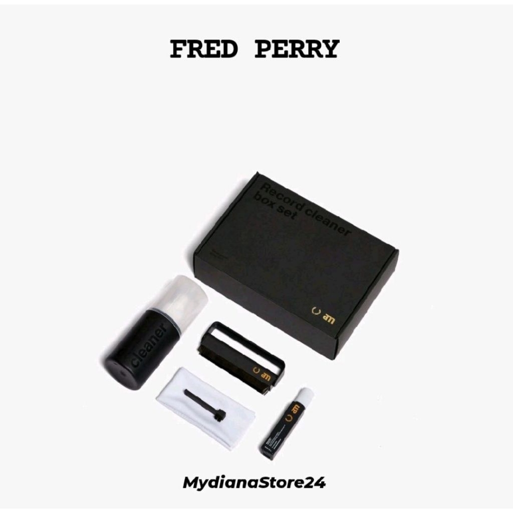 FRED PERRY - FRED PERRY X AM RECORD CLEANING KIT - BLACK