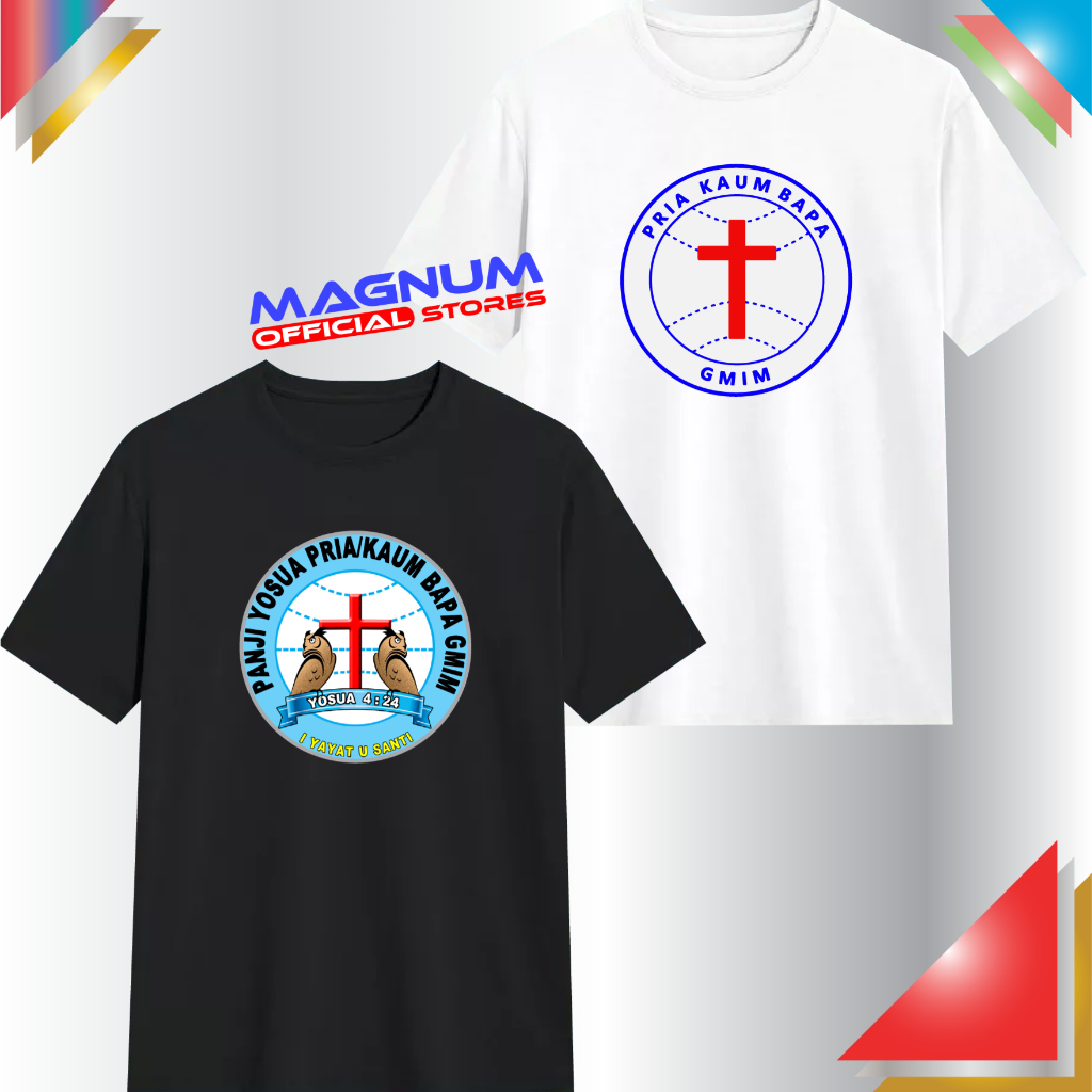 Kaos Terbaru Panji Yosua Pria Kaum Bapa GMIM Gereja Masehi Minahasa Baju Murah Tebal Berkualitas New