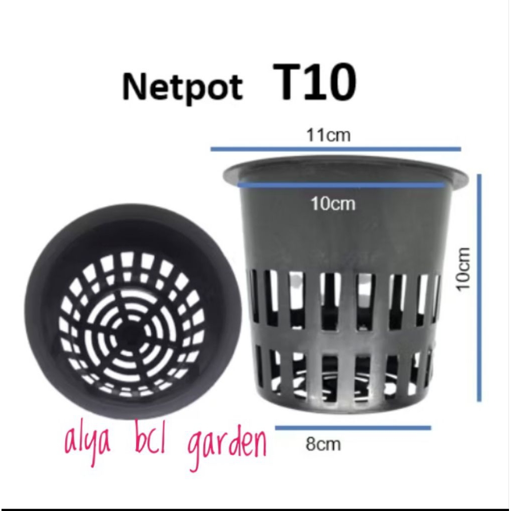 Netpot 10 cm Hitam Netpot Besar Netpot Anggrek