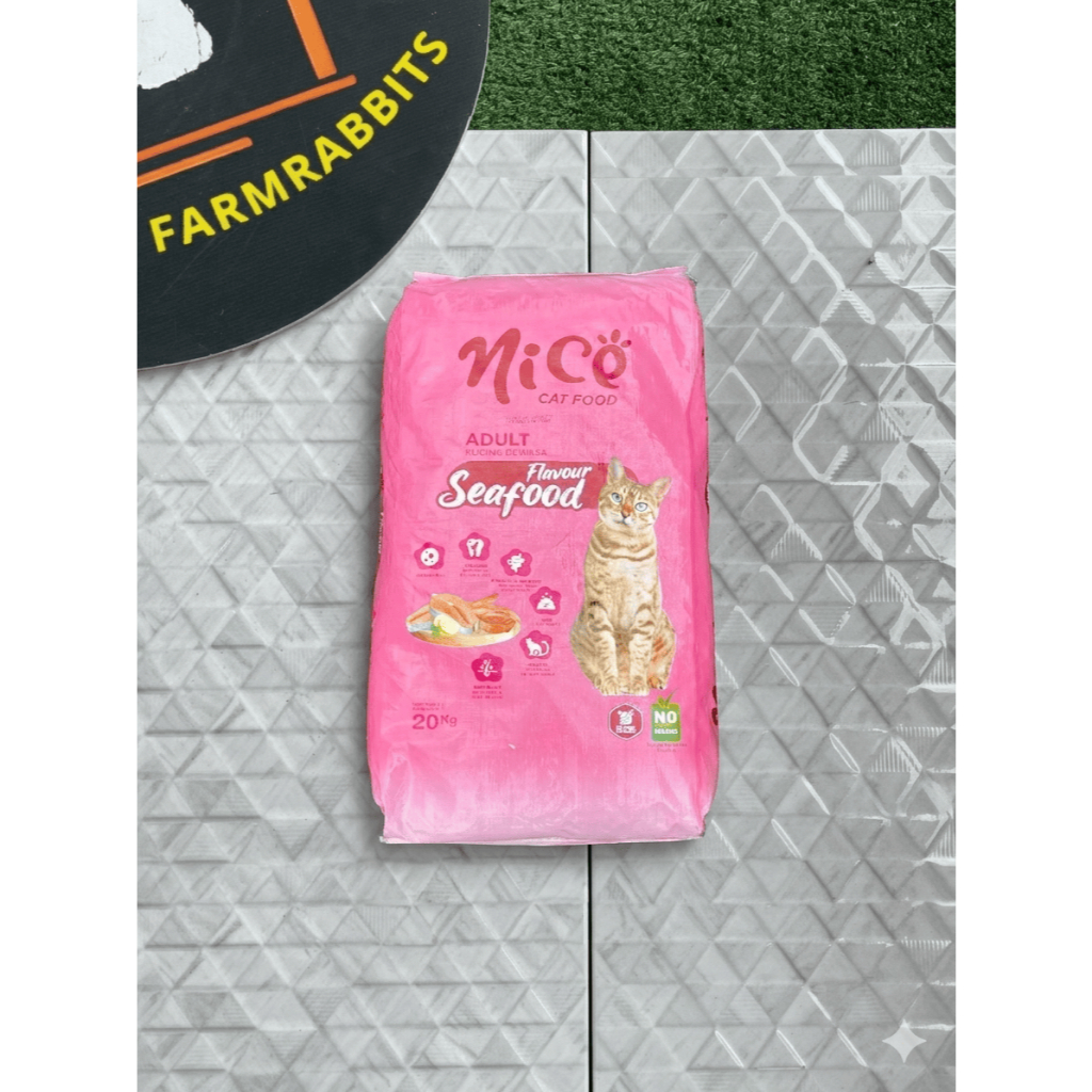 MAKANAN KUCING || NICE KUCING 1 KARUNG || BERAT ISI 20KG