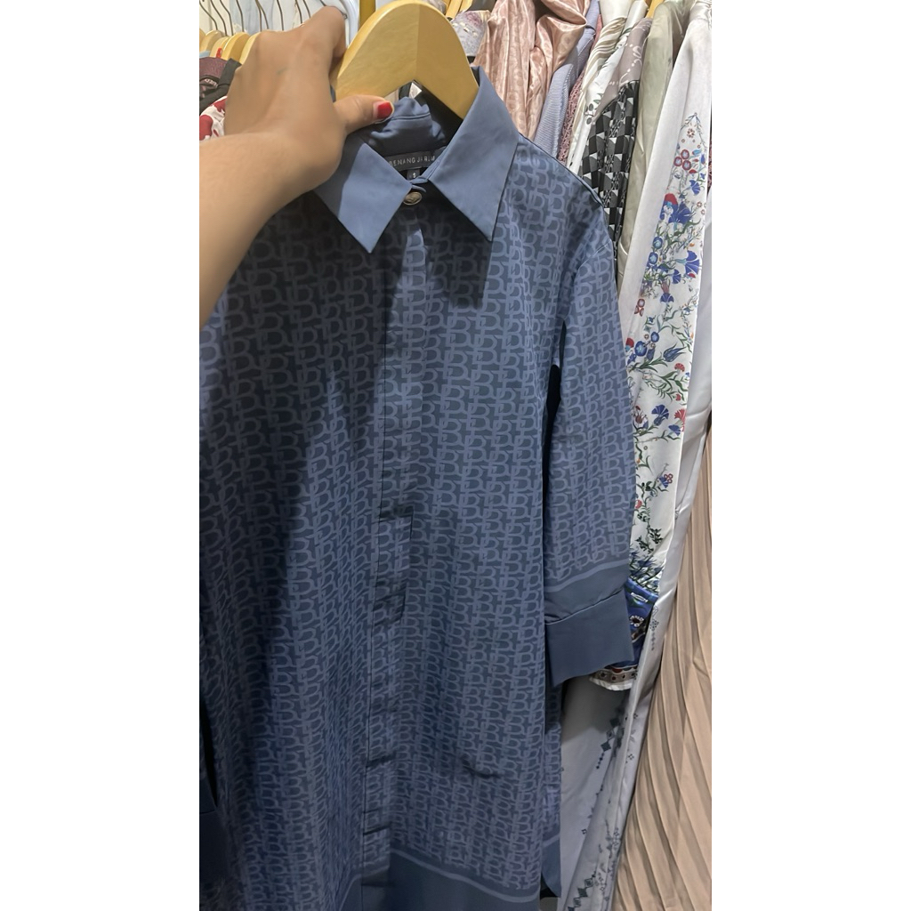 Pl tunik benang jarum monogram rare