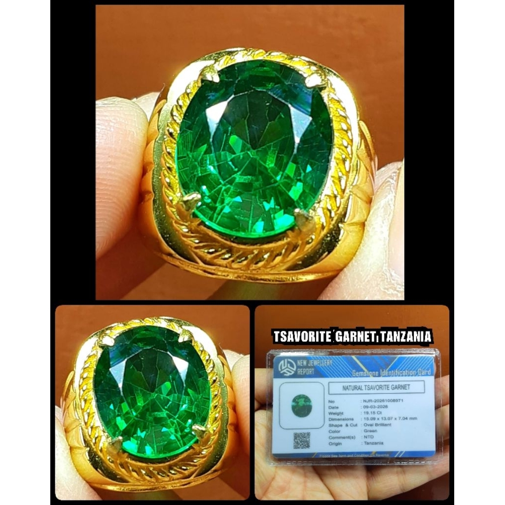original batu mulia tsavorite garnet asli Tanzania NTE ya